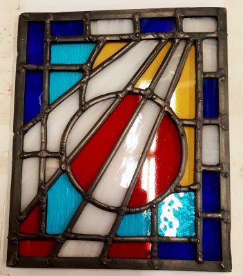Small stained glass panel